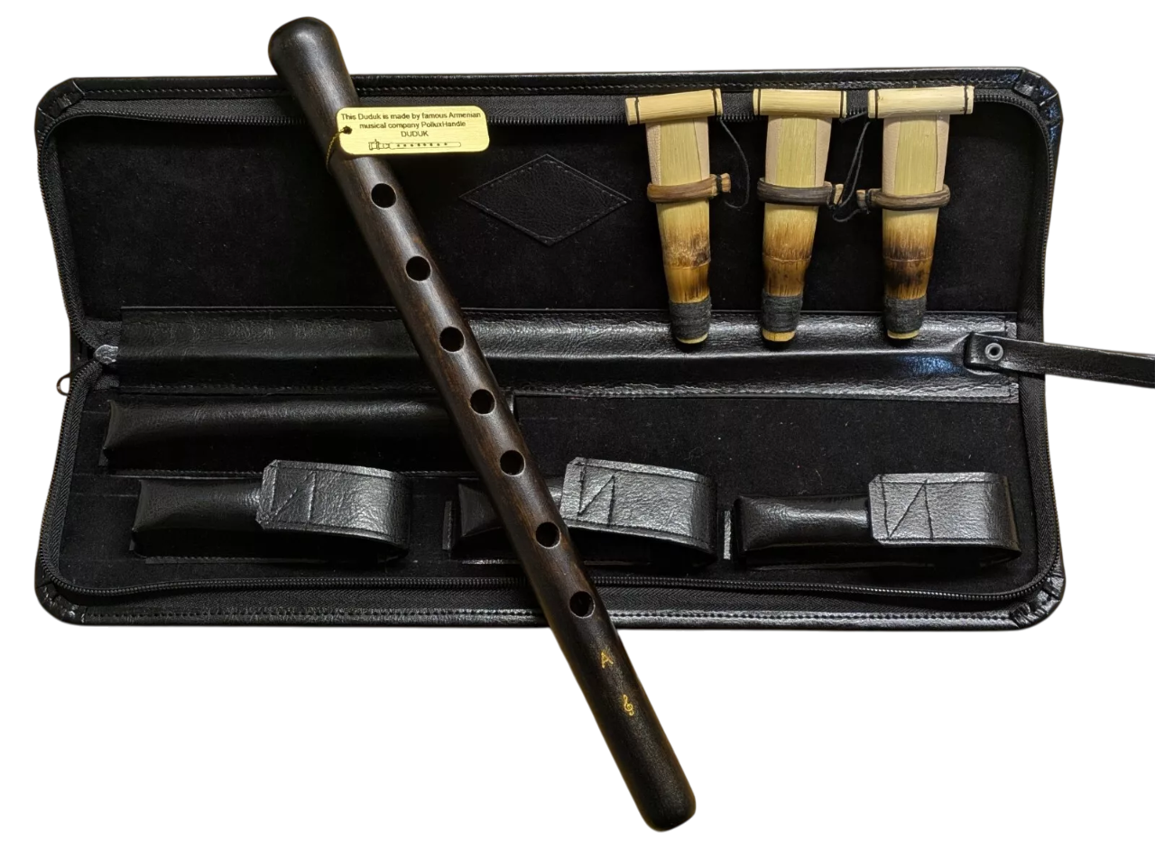 DUDUK Professional Armenian, Key A, Apricot Wood, Professional 3 Reeds, Leather Case, Playing Instruction