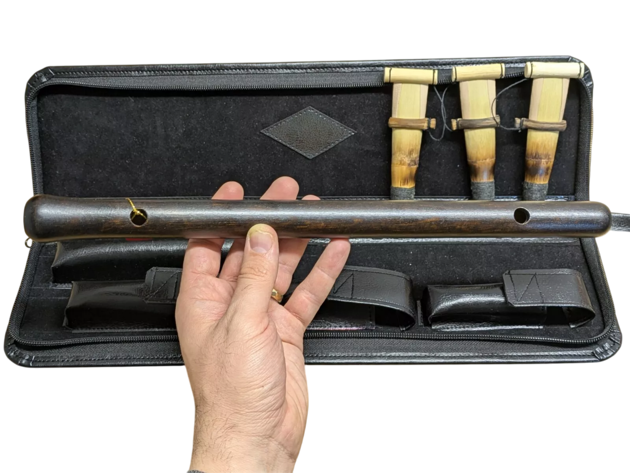 DUDUK Professional Armenian, Key A, Apricot Wood, Professional 3 Reeds, Leather Case, Playing Instruction