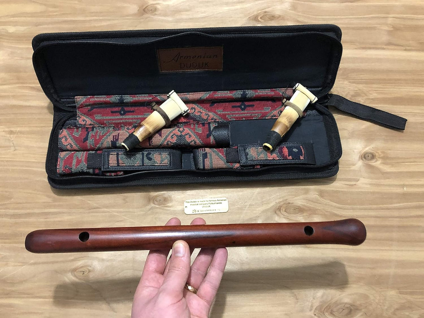 DUDUK Professional Armenian, Key A, Apricot Wood, Professional 2 Reeds, Taraz Case, Playing Instruction