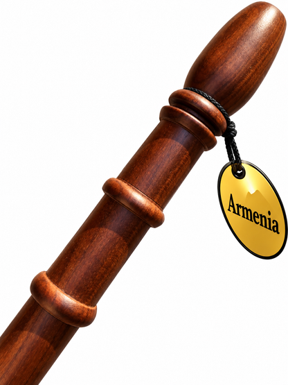 Professional Svirel Fa Diese, Wooden native kaval with Case, Professional Flute