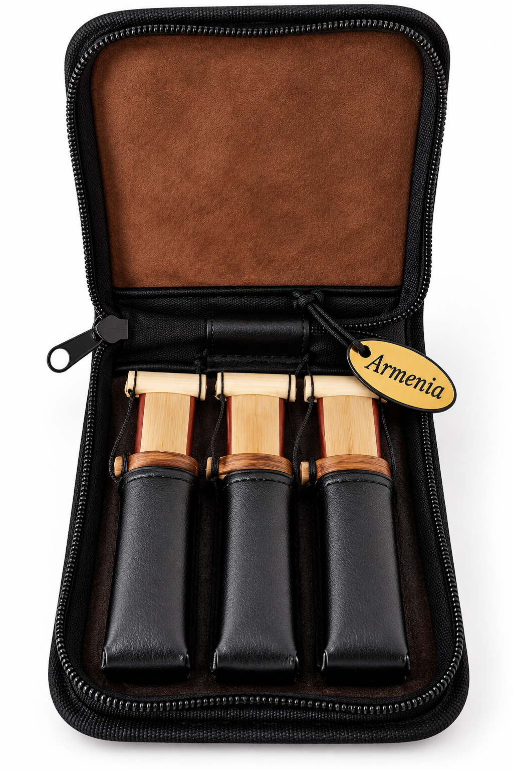 3 Professional Reeds, Armenian Duduk Reeds key A, Handmade Ramish Oboe Balaban, Reeds With Leather Case