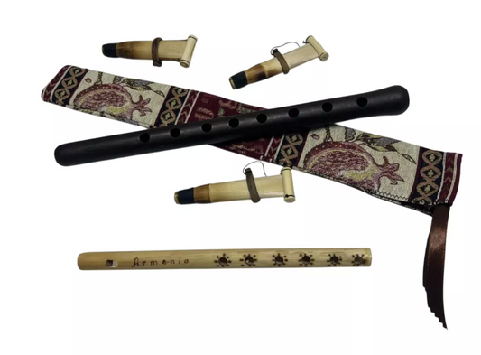 Armenian Duduk, Pro Duduk, Flute, 3 professional Reeds, Key A Duduk National Case, gift flute Playing Instruction