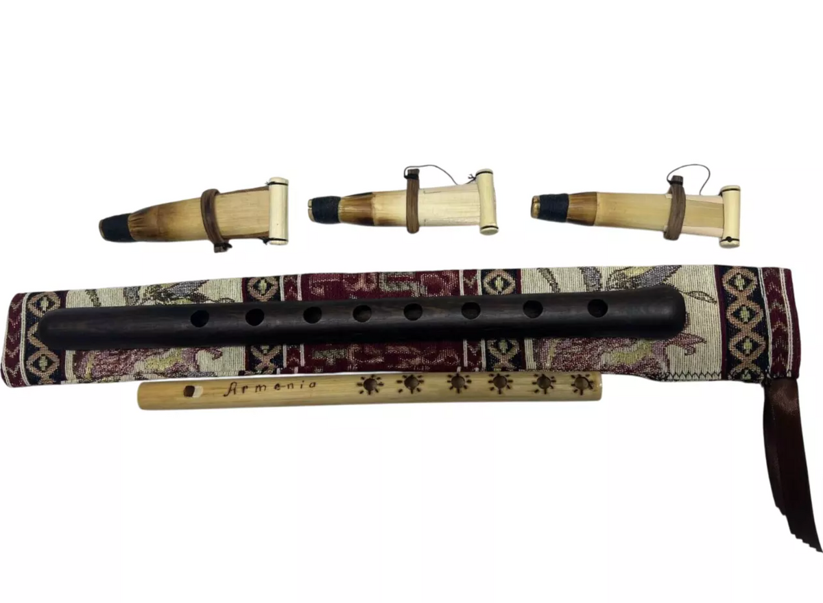 Armenian Duduk, Pro Duduk, Flute, 3 professional Reeds, Key A Duduk National Case, gift flute Playing Instruction