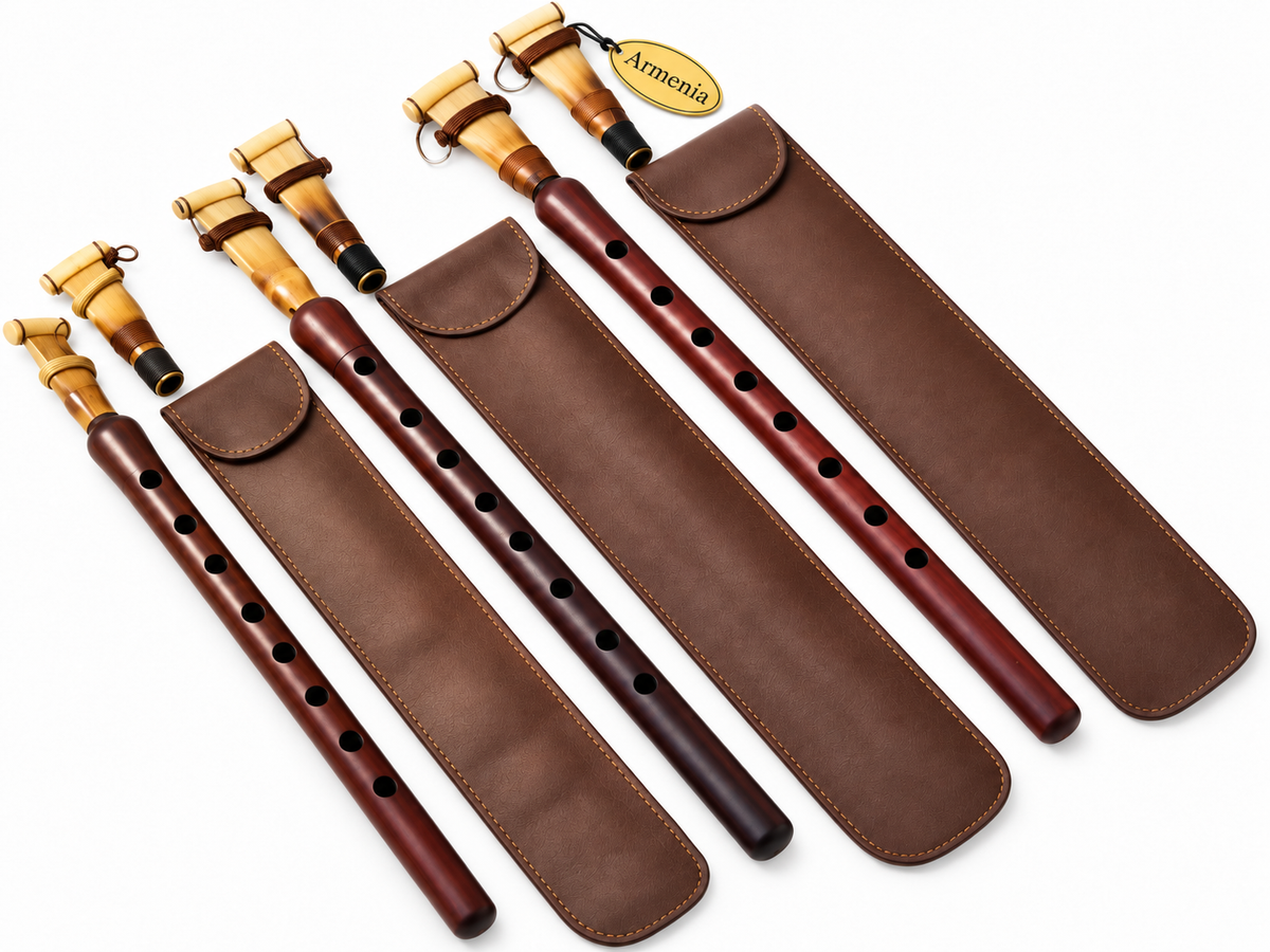 3 Armenian Professional Duduk A,C,D +6 REEDS 3 Leather Case DUDEK Professional Oboe Flute Mey