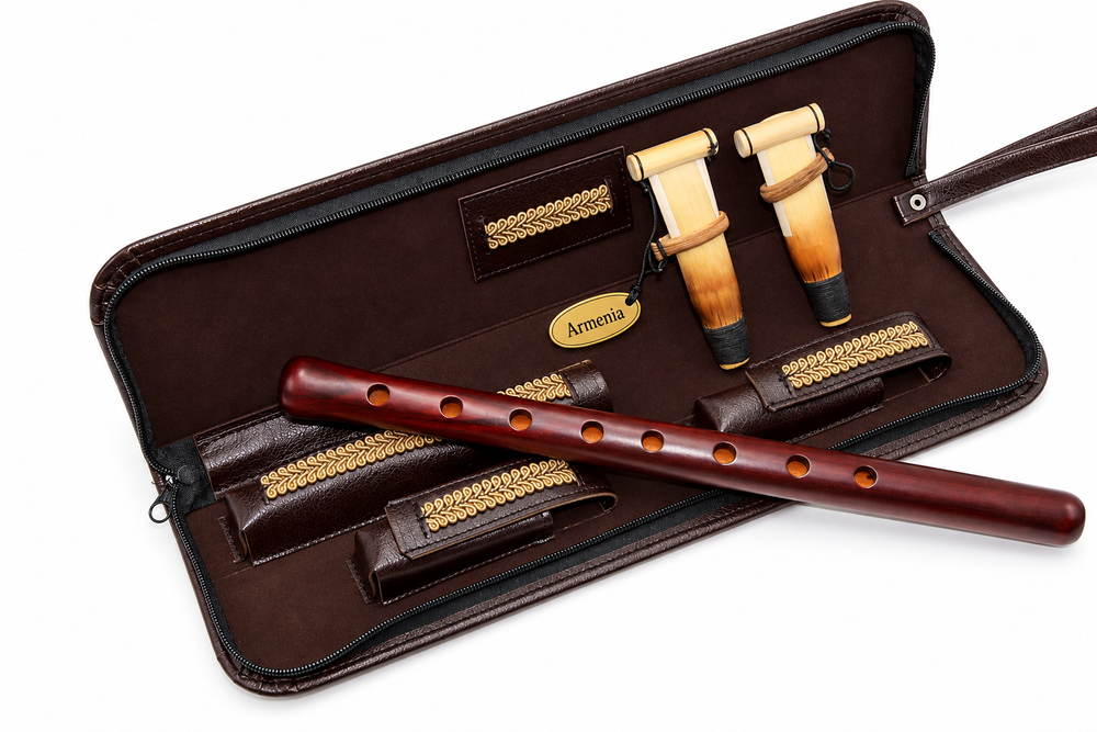 Professional DUDUK Key A Apricot Wood Oboe Balaban Woodwind Instrument Armenian