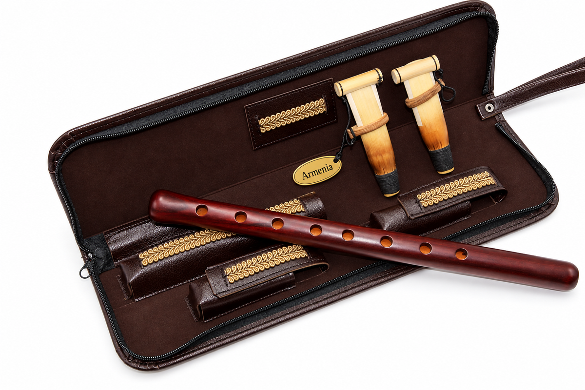 Professional DUDUK Key A Apricot Wood Oboe Balaban Woodwind Instrument Armenian
