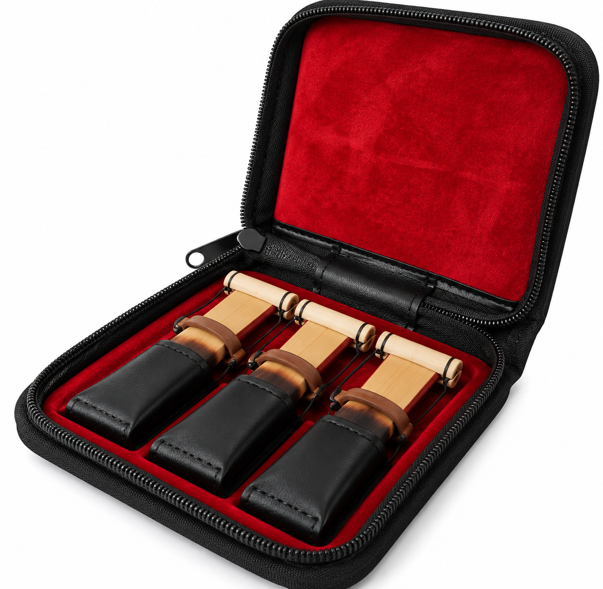 3 Professional Reeds, Armenian Duduk Reeds key A, Handmade Ramish Oboe Balaban, Reeds With Leather Case