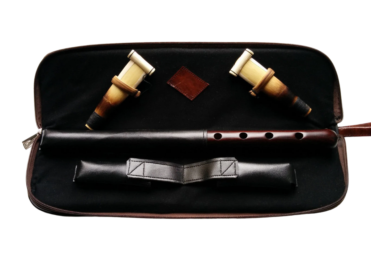 Professional Duduk Armenian Key A Apricot Wood, Professional 2 Reeds, Leather Case, Playing Instruction