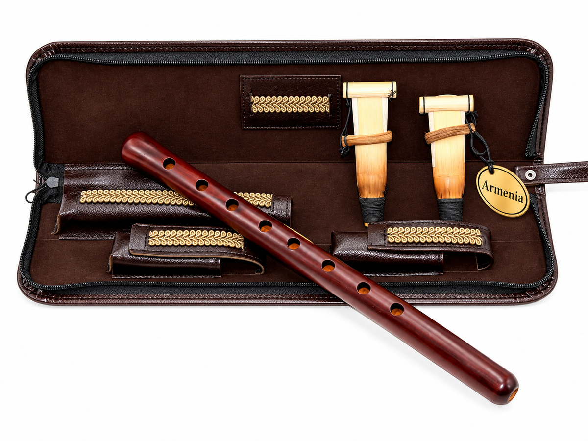 Professional DUDUK Key A Apricot Wood Oboe Balaban Woodwind Instrument Armenian